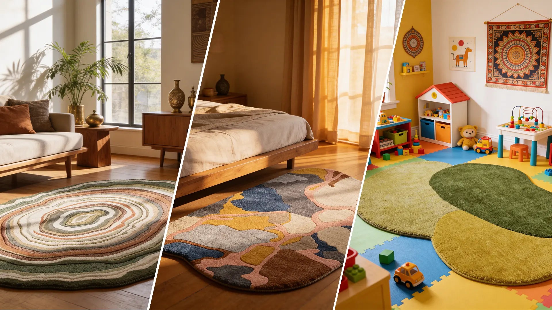 Best Shaped Rugs for Living Rooms, Bedrooms & Kids’ Spaces